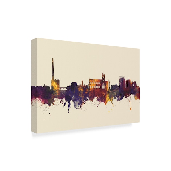 Michael Tompsett 'Carlisle England Skyline Iii' Canvas Art,16x24